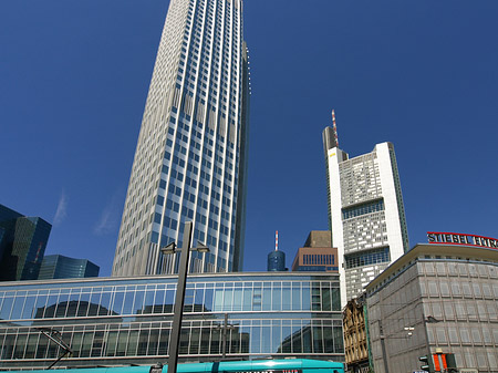 Foto Eurotower neben Commerzbanktower - Frankfurt am Main