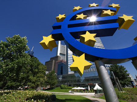 Foto Eurozeichen - Frankfurt am Main