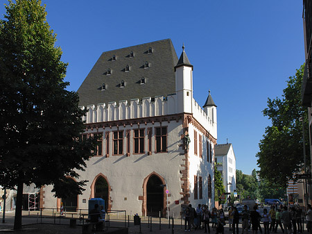 Foto Leinwandhaus mit Baum