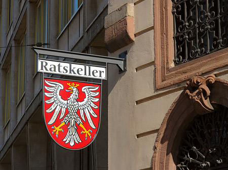 Fotos Schild vom Ratskeller | Frankfurt am Main