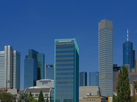 Foto Schweizer National mit Eurotower - Frankfurt am Main