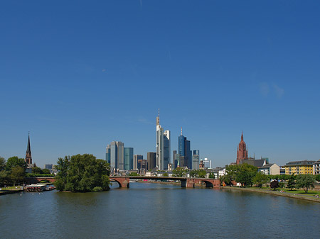 Fotos Skyline von Frankfurt mit Alter Brücke | Frankfurt am Main