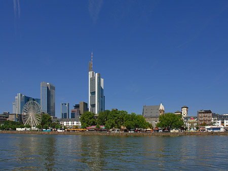 Foto Skyline von Frankfurt mit Riesenrad