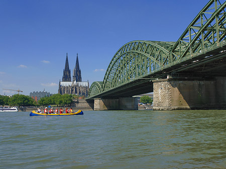Hohenzollernbrücke am Kölner Dom