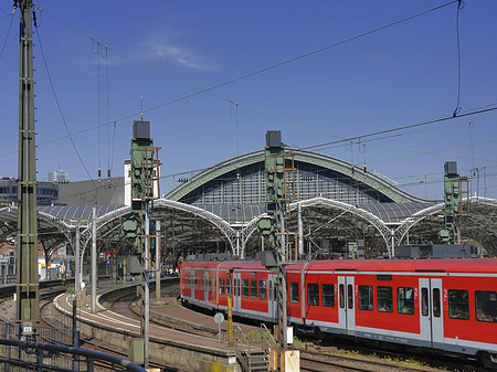 Foto Kölner Bahnhof mit Zug