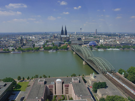 Hohenzollernbrücke und Kölner Dom