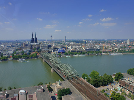 Hohenzollernbrücke und Kölner Dom Foto 