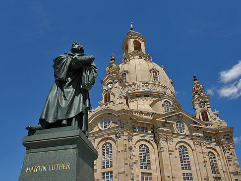 Foto Frauenkirche und Lutherdenkmal