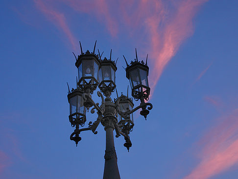 Laterne am Abend Foto 