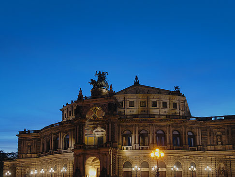 Foto Semperoper abends - Dresden