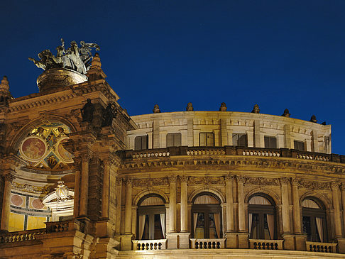 Foto Semperoper bei Nacht - Dresden