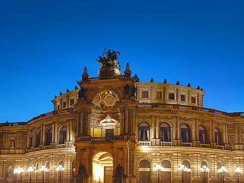Foto Semperoper bei Nacht