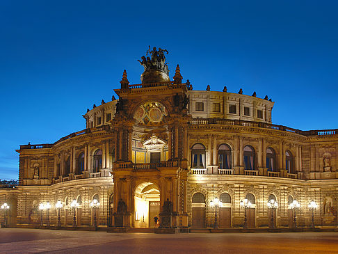 Foto Semperoper bei Nacht - Dresden