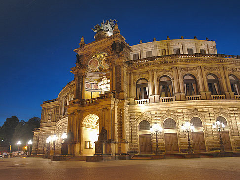Foto Semperoper bei Nacht - Dresden