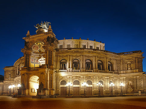 Fotos Semperoper bei Nacht