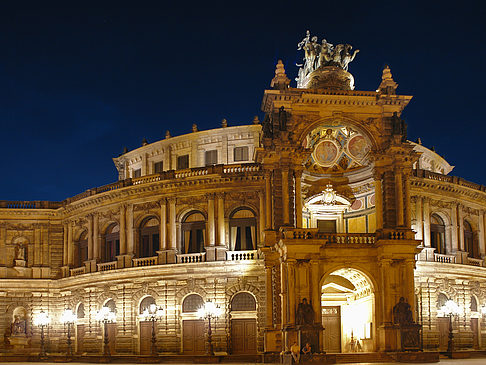 Fotos Semperoper bei Nacht