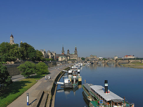 Foto Dampfer am Terrassenufer - Dresden
