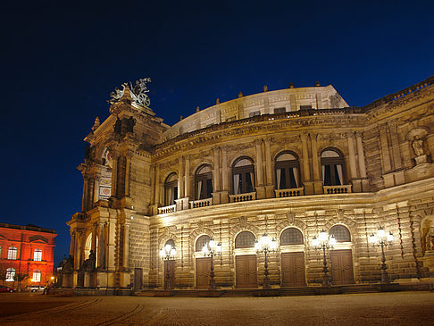 Foto Theaterplatz nachts - Dresden